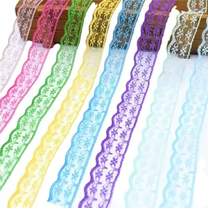 Polyester garment textile non stretch lace soft trimming sofa yarn diy jewelry headwear food cover embellishment hat edge fabric