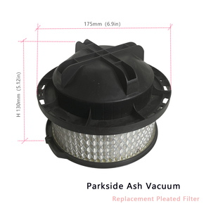 Filtre HEPA plissé avec maille métallique, fabriqué en usine, compatible avec les aspirateurs Parksides, pièce détachée/accessoire. - Product Image 2