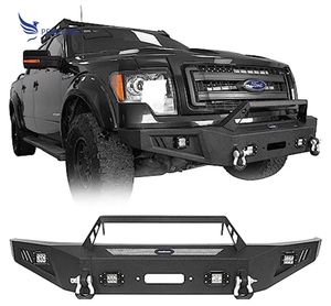 Pare-chocs avant F150 avec plaque de treuil et feux à LED pour <span class=keywords><strong>Ford</strong></span> F-150 2009 2010 2011 2012 2013 2014 (sauf <span class=keywords><strong>Raptor</strong></span>) - Product Image 4