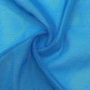 Tissu de maille élastique en nylon spandex durable, maille respirante tricotée en chaîne solide pour vêtements de sport, lingerie, robes unies pour filles - Product Image 1