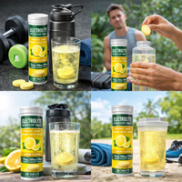 Comprimés électrolytiques effervescents saveur fruitée pour l'hydratation quotidienne, nutrition sportive, OEM