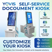 Terminal Commercial SMART YOVIS YA4 en Aluminium pour Impression, Numérisation et Service de Courrier de Documents Médicaux en Libre-Service (OEM/ODM)