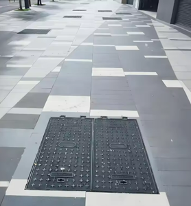 전문 제조업체의 행싱 브랜드 EN124 인증 CE/ISO9001 연성철 맨홀 뚜껑 모델 800*800 도로용 - Product Image 1