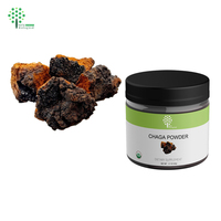 Op maat gemaakte privé Chaga-paddenstoelenextractpoeder ISO Biologisch 30% Polysacchariden 25-50g potjes, trommel, blik, fles verpakking kwaliteit