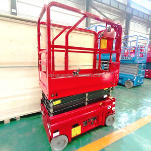 Pengambil pesanan udara pengendali bahan elektrik penuh, gunting hidrolik kerja ditinggikan baterai asam timbal bersertifikat CE - Product Image 5