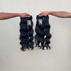 Fournisseurs en gros de cheveux humains indiens bruts non traités, alignés sur la cuticule, provenant d'un seul donneur, extensions de cheveux humains bruts non traités - Product Image 1