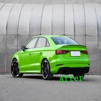 Diffuseur de pare-chocs arrière de style Rs3 et kit de carrosserie d'embout d'échappement pour Audi A3 Rs3 2016-2019