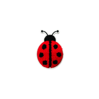 Patch brodé personnalisé éco-responsable en tissu chenille thermocollant, motif animaux mignons (Bière, Dinosaure, Chien, Fraise, Chapeaux)