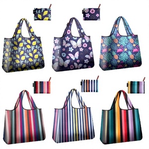 Sac de shopping pliable multifonctionnel imperméable de taille moyenne en tissu Oxford avec logo personnalisé, vente chaude, marque H&G - Product Image 2