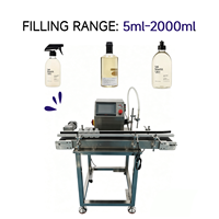 Machine de remplissage semi-automatique de liquides pour comptoir avec pompe à entraînement magnétique anti-goutte pour bouteilles de cosmétiques et de boissons