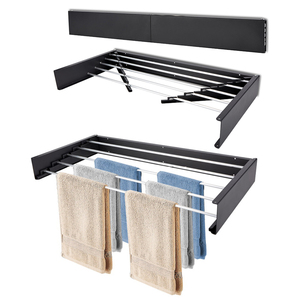 Nuova <span class=keywords><strong>camera</strong></span> <span class=keywords><strong>da</strong></span> letto in metallo a parete in pelle lavasciuga biancheria appesa per la casa stendibiancheria stendibiancheria pieghevole per balcone <span class=keywords><strong>porta</strong></span> asciugatura - Product Image 3