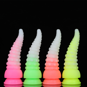 Lumineux Tentacule Animal Dilatation Anale Gode G-Spot Liquide Silicone Monstre Développer <span class=keywords><strong>Anal</strong></span> Butt Plug Pour Les Femmes Dispositif De Masturbation - Product Image 3