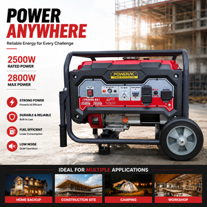 Generador Portátil de Gasolina Titan de 2.5KW / 4 Tiempos 50/60Hz / Tanque de Combustible de 15L / Larga Duración / Uso Doméstico y en Obras - Product Image 1