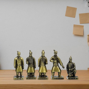 Terracotta Warriors and Horses Desk Decorations <strong>Retro</strong> <strong>Decor</strong> Vintage Terracotta Warriors Statue Metal Craft Souvenir <strong>Decor</strong> - Product Image 4