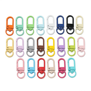 Alloy <b>Door</b> Buckle 32mm Painted Keychain DIY Pendant Mobile Phone Chain Bag Accessories Perler <b>Bead</b> Hanging Buckle - Product Image 5