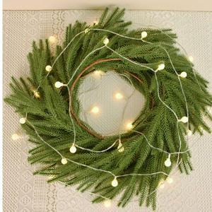 Guirlande suspendue en pin de <span class=keywords><strong>Norfolk</strong></span> au toucher réel, décoration de Noël, guirlande de cyprès, faux - Product Image 5