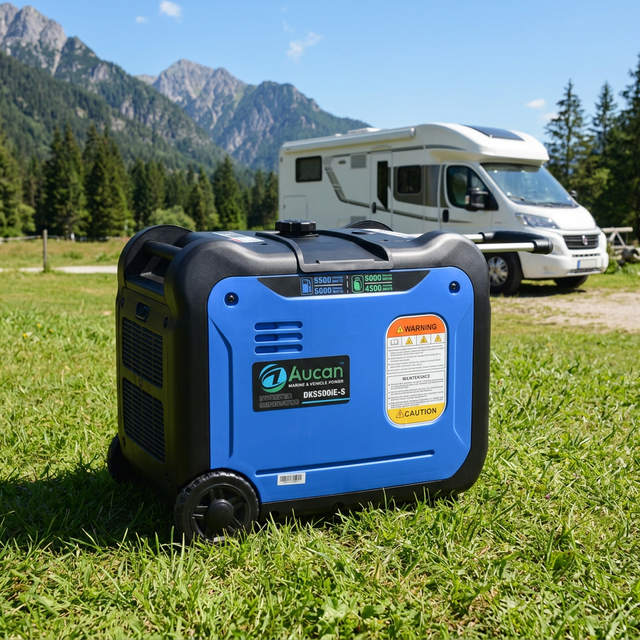 Rv Use Dual Fuel Type Gasoline Inverter Generator Single Phase 220v/50hz with Wheels LPG/NG Choose for Sale
