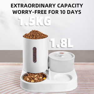 Nuevo Diseño, Dispensador de Agua y Comida Automático 2 en 1 Portátil y Sólido <span class=keywords><strong>para</strong></span> Mascotas, Bebedero Eléctrico USB <span class=keywords><strong>para</strong></span> Perros y Gatos - Product Image 4