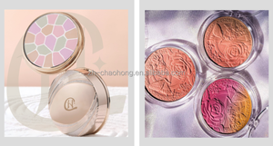 Molde de Pressão Cosmético de Cobre com Design Floral Personalizável para Pó de Sombra com Relevo - Product Image 6