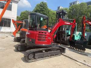 Mini-excavatrice d'occasion Yanmar 35 du Japon, 3,5 tonnes, sur chenilles, hydraulique, compacte, modèle 2022, capacité de la benne de 0,12 m³, moteur, pompe à engrenages - Product Image 4