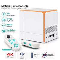 Boîtier TV intelligent Android 10 AI 2026 à succès avec jeux à détection de mouvement, console de jeu de divertissement à domicile format paume, 2 Go 16 Go