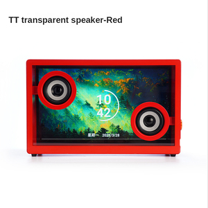 Tt Transparante Hangende Teksten Audio Draagbare Draadloze Visualizer Wifi Bt Ferrofluïde Actieve Kolom Muurschildering Luidspreker Met Ondertitels