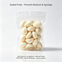 Ail Pelé OEM ODM Qualité Supérieure Certifié HACCP Vente en Gros Direct Usine Nouvelle Saison Marque Privée Personnalisée