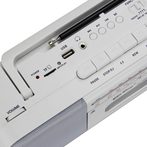 Reproductor de Casetes Portátil Retro Multifunción con Radio FM AM SW para Uso en Casa y Auto, Ranura para Tarjeta USB TF, Material Plástico - Product Image 5