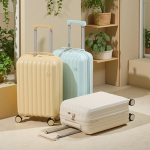 Fashion Neoprene 20-24 Inch Light Weight Carry-On <strong>Suitcase</strong> with Polyester Lining White Yellow <strong>Blue</strong> Trip - Product Image 2
