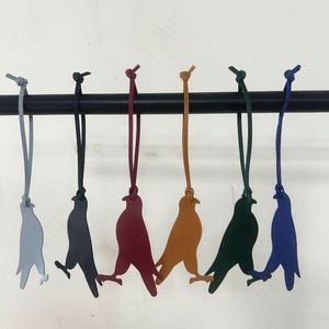 Cute Bird Shape <b>Bag</b> <b>Charm</b> PU Leather Animal Pendant for Car Handbag Multi Color <b>Bag</b> Decoration & Keyring Pendant Gift - Product Image 1