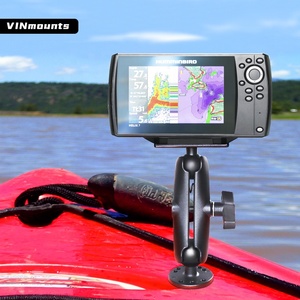 <b>Universal</b> 1.5" Fishfinder Mount with 9cm/15cm Double <b>Socket</b> Arm Compatible for Garmin Boats/Kayaks Ball Mount Easy Installation - Product Image 6