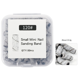 3mm <b>Mini</b> Nail <b>Drill</b> Mandrel Bits with Sanding Bands Box Small Grinding Head Accessories for Electric Nail <b>Drill</b> Manicure - Product Image 2