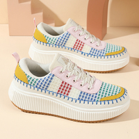 Chaussures de skate pour femmes, 36-43, marque privée, mode, lacets, confortables, antidérapantes, baskets d'été, logo personnalisé