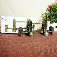 Modelo Metálico en Miniatura del Puente de Londres - Artesanía Arquitectónica Detallada en 3D, Recuerdo Coleccionable del Monumento de Londres para Regalo de Viaje
