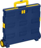 Chariot pliable en plastique durable avec roues pour le déménagement, les courses et le linge