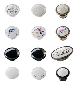 Maniglie in Ceramica a Foro Singolo per Mobili - Stile <span class=keywords><strong>Vintage</strong></span> Cinese ed Europeo per Armadi <span class=keywords><strong>e</strong></span> Cassetti - Product Image 1