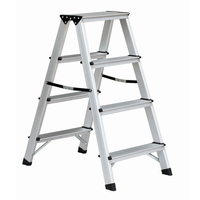 Échelle pliante en aluminium Escalier extérieur Échelle double face AD0406A