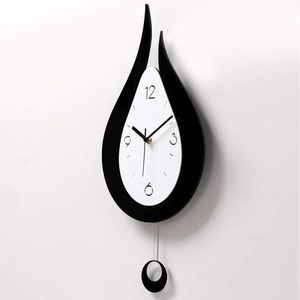 Factory Wholesale 20.4 Inch Battery Operated Silent Home Room <strong>Wall</strong> Decor Water Acrylic Swing <strong>Wall</strong> <strong>Clock</strong> for Christmas Gifts - Product Image 1