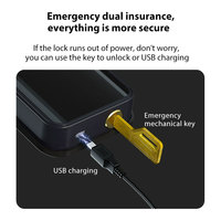 Serrure de porte intelligente X3 Plus Wi-Fi/Bluetooth/Zigbee prenant en charge le commutateur de langue CN/EN, fonctionne avec Amazon Alexa/Google Home
