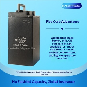 SEALOFF <b>48V</b> 30Ah Lithium <b>Battery</b> Pack with Cells 60km Range Cycles Model 48v30a for & E-Scooters - Product Image 5
