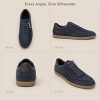 Sneakers de luxe pour hommes RADOLFA modèle 4D29-1-3, en cuir de vachette véritable, style designer, semelle en caoutchouc, confortables