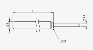 Sensor de Proximidad Inductivo Mt-Balluff BES G08EG-PSC15B-BV02, Tipo Empotrado, 1.5mm, PNP NO, 3 Cables, 10-30V, Cable de PVC de 2m, IP68, Acero Inoxidable - Product Image 2