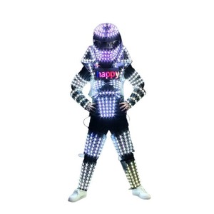 Costume Robot LED Cambia Colore Predator con Schermo Display, Armatura Robotica LED per Spettacoli, Club, Palcoscenico e Feste - Product Image 6