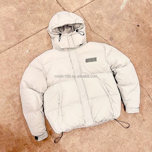 Vestes d'hiver matelassées sur mesure, style streetwear oversize, manteaux en duvet bouffant de haute qualité, doudounes matelassées de qualité supérieure - Product Image 3