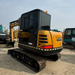 Mini-excavatrice sur chenilles hydraulique SANY SANY60 6T d'occasion, 95% neuve, haute qualité, avec moteur Isuzu, à prix réduit, à vendre - Product Image 1