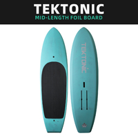 Planche en foil OEM en gros pour usine |   Planche hydrofoil à aile en carbone, bambou et EPS époxy, 6'0" 84L, longueur moyenne, fabrication sous vide