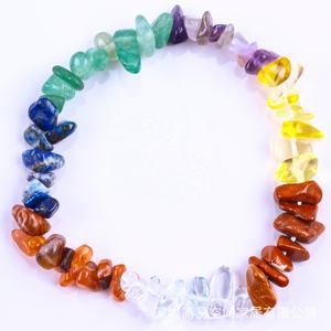 Großhandel Naturstein Kristall Perlen Armband für Frauen Beliebte unregelmäßige kleine gebrochene Stein Amethyst Armband - Product Image 2