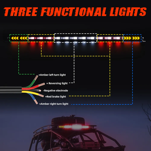 Barra de luz Led trasera de coche de señal de advertencia todoterreno sin tornillos de 32 pulgadas para camiones <span class=keywords><strong>YTV</strong></span> ATV RZR - Product Image 4