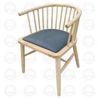 Silla de Comedor de Muebles Japoneses Modernos, Estructura de Madera, Silla Tapizada en Tela de Alta Calidad