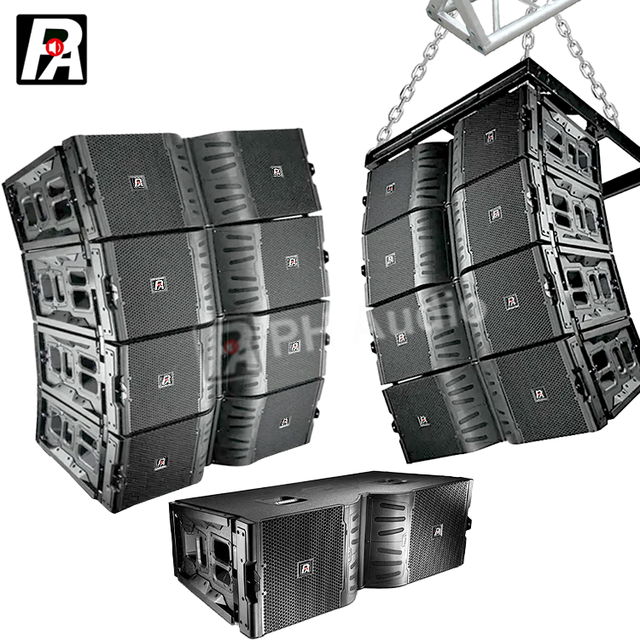 Professional PA VTX 25 Line Array Speaker Kit 2000W Output Surround Sound XLR Connection Floor Standing for Concerts Outdoor
